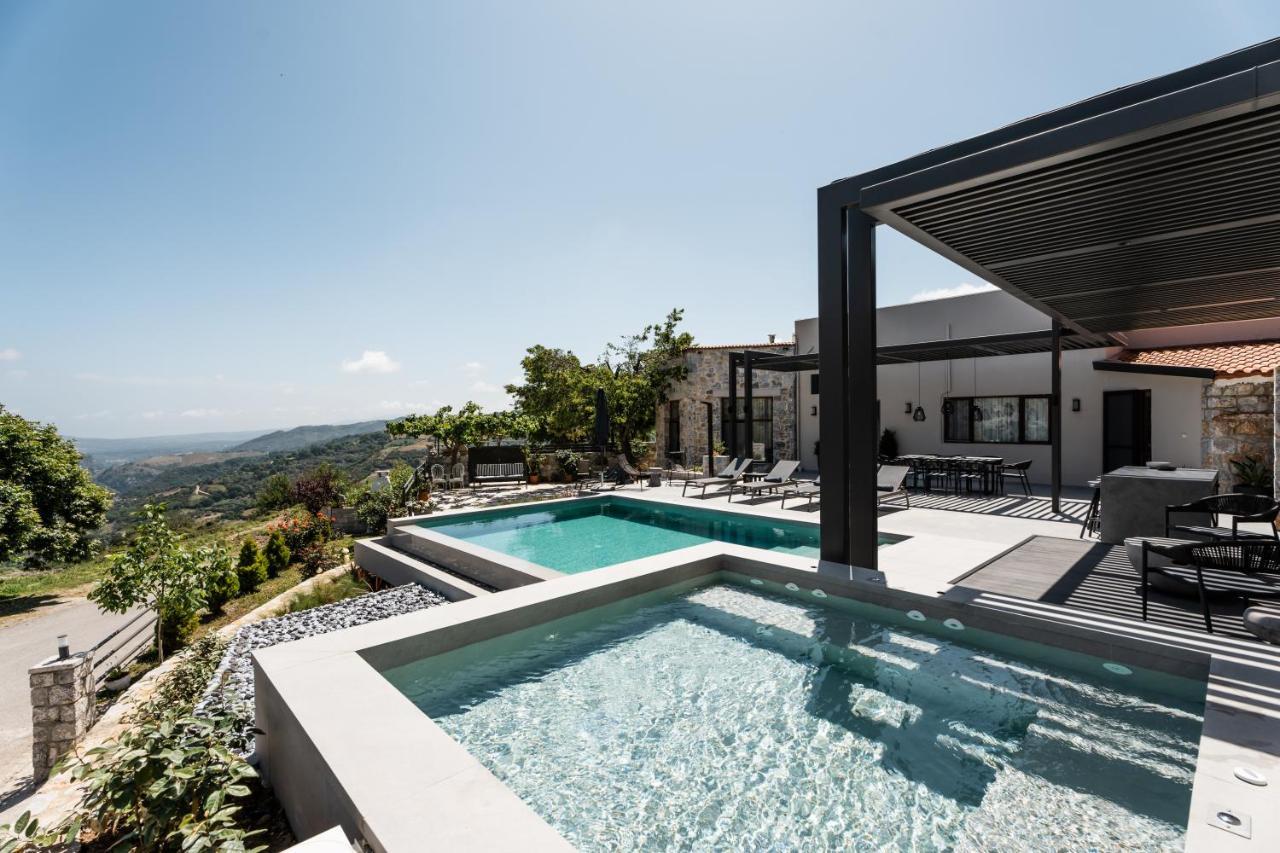Eumelia Iconic Villa, With Heated Pool & Whirlpool, By Thinkvilla Asi Gonia Exterior photo